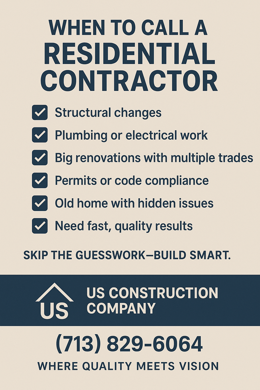 When to Call a Residential Contractor