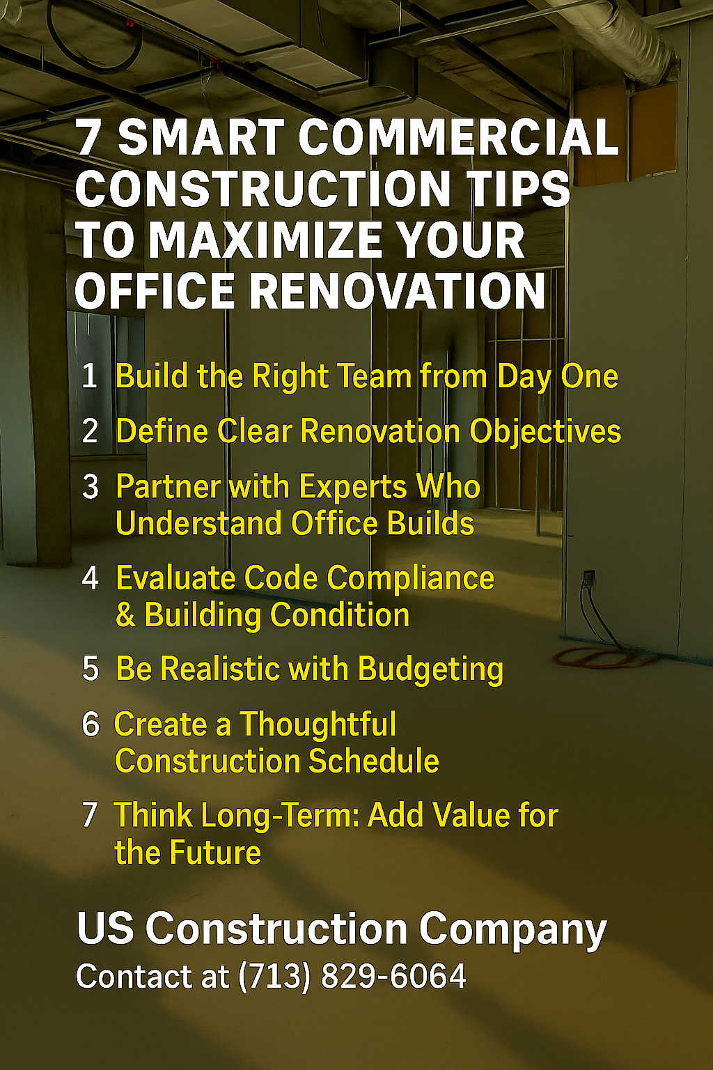 7 Smart Commercial Construction Tips to Maximize Your Office Renovation