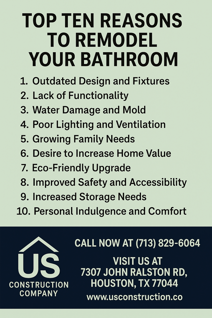 Top 10 Reasons to Remodel Your Bathroom