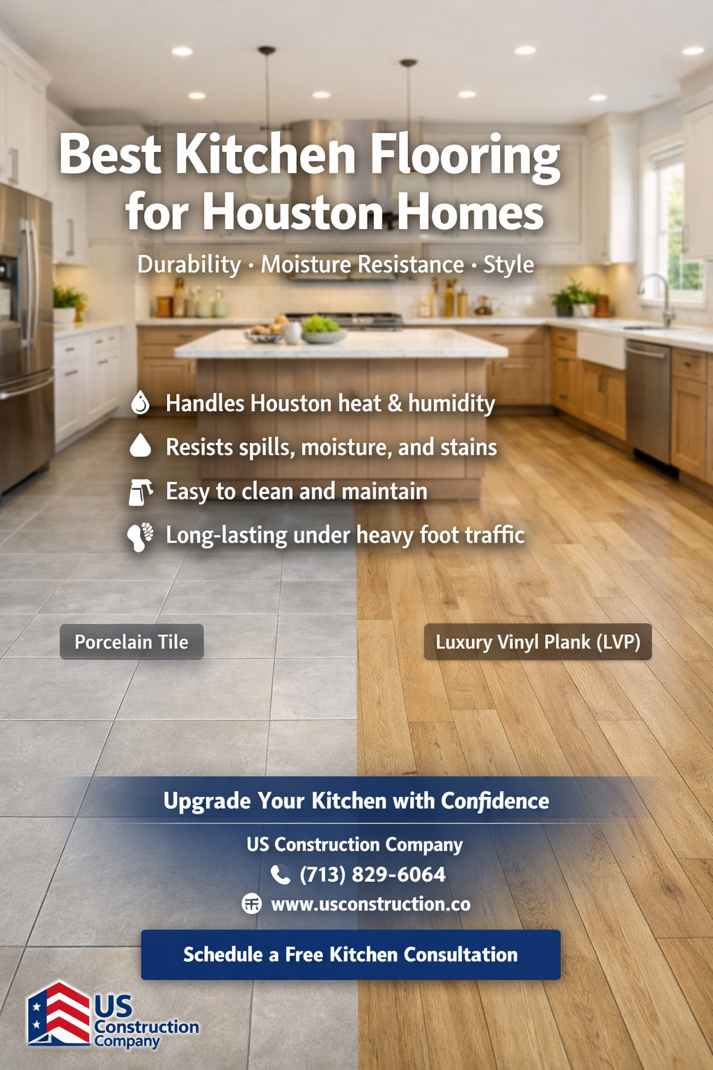 What Type of Flooring is Best for Houston’s Kitchen?