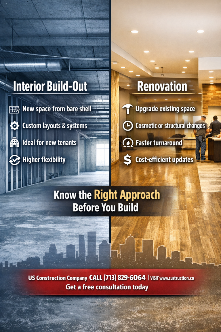 Between Builds Difference Between Interior Build-Outs and Renovation in Houston - US ...
